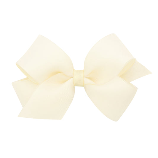 Wee Ones Medium Organza and Grosgrain Overlay Hair Bow