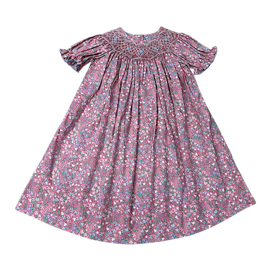 Three Sisters Smocked Mulberry Meadow Bishop Dress