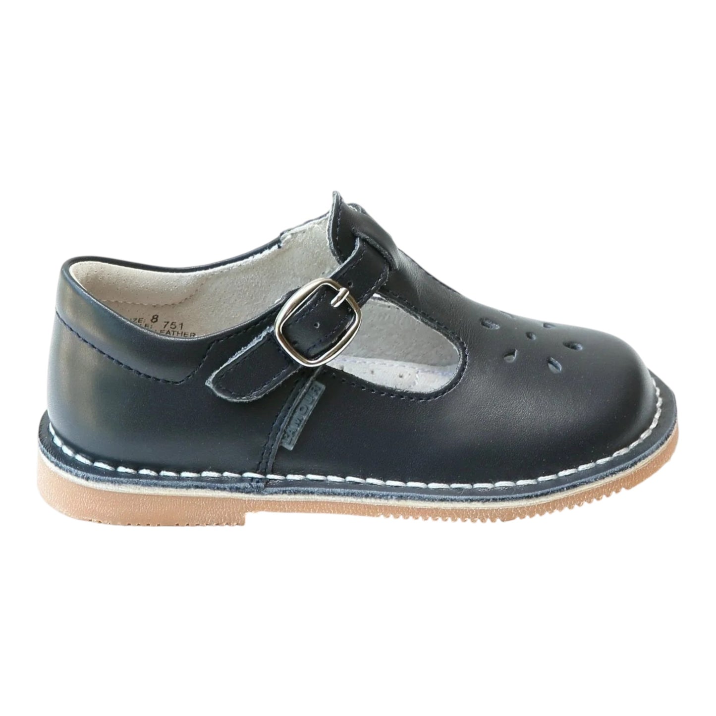 L'Amour Joy Classic Leather T-Strap Mary Jane