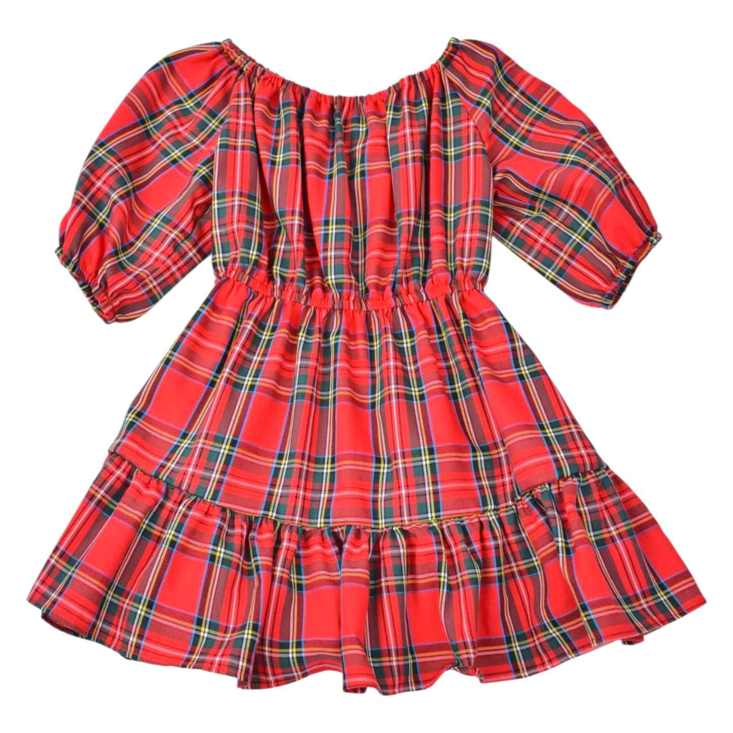 Funtasia Too Holiday Plaid Ruffle Dress