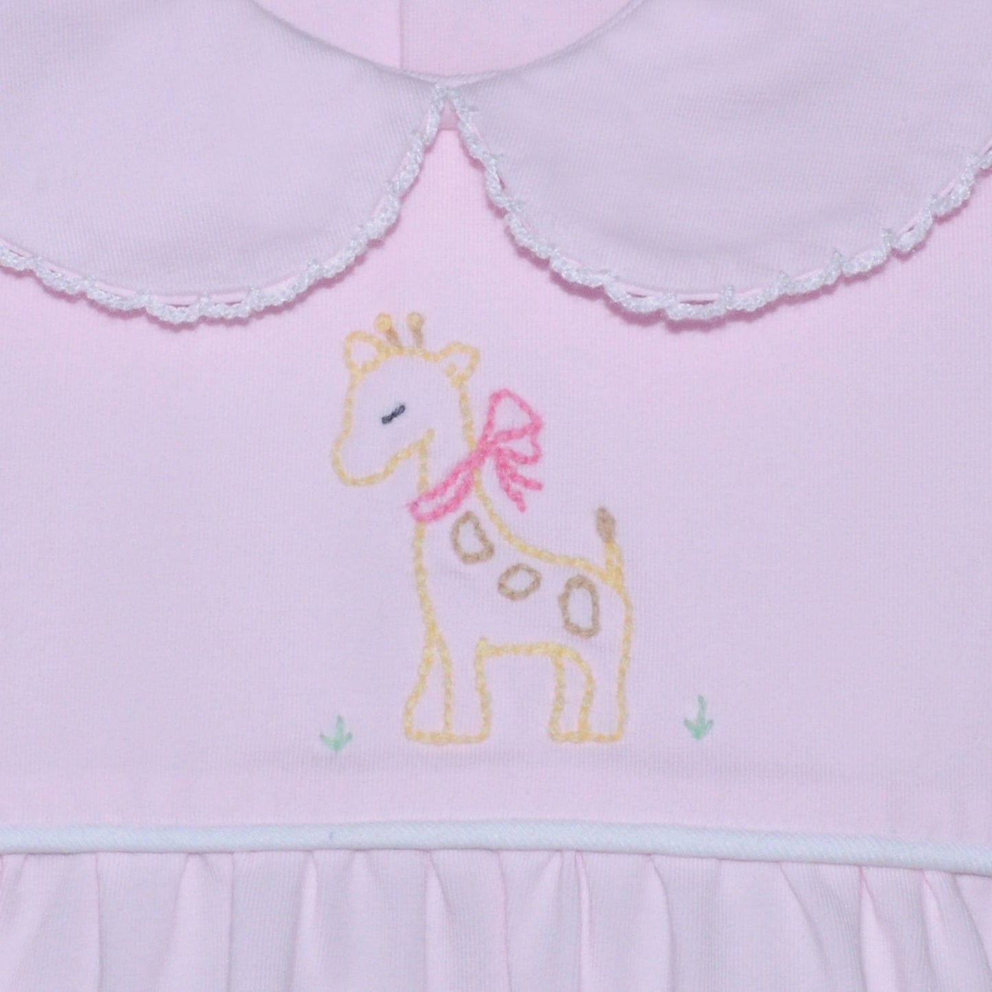 Baby Sen Brady Embroidered Giraffe Bubble