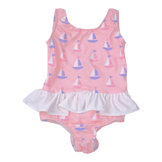 Funtasia Too Sailboats Ruffle Swimsuit
