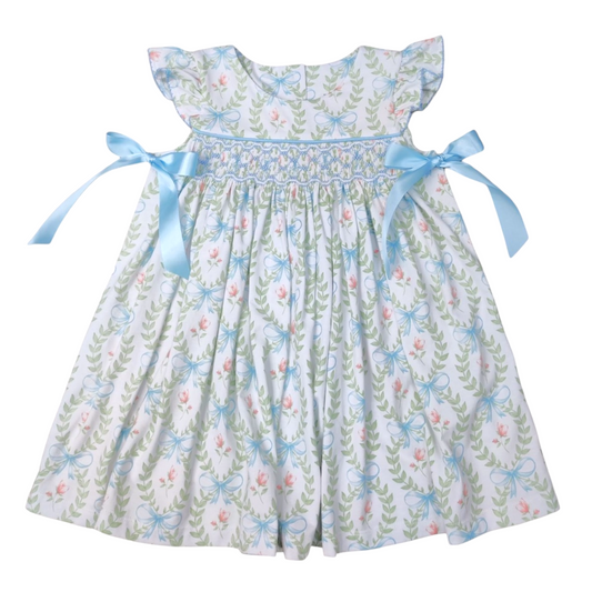 Three Sisters Hand Picked Smocked Geo Dress