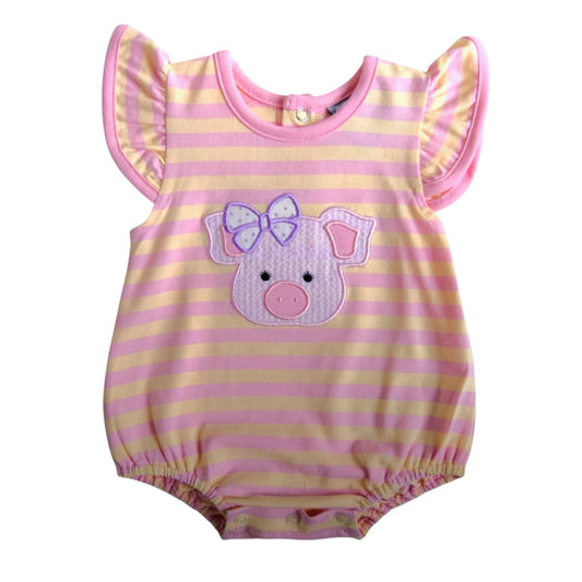 Three Sisters Pig Applique Bubble