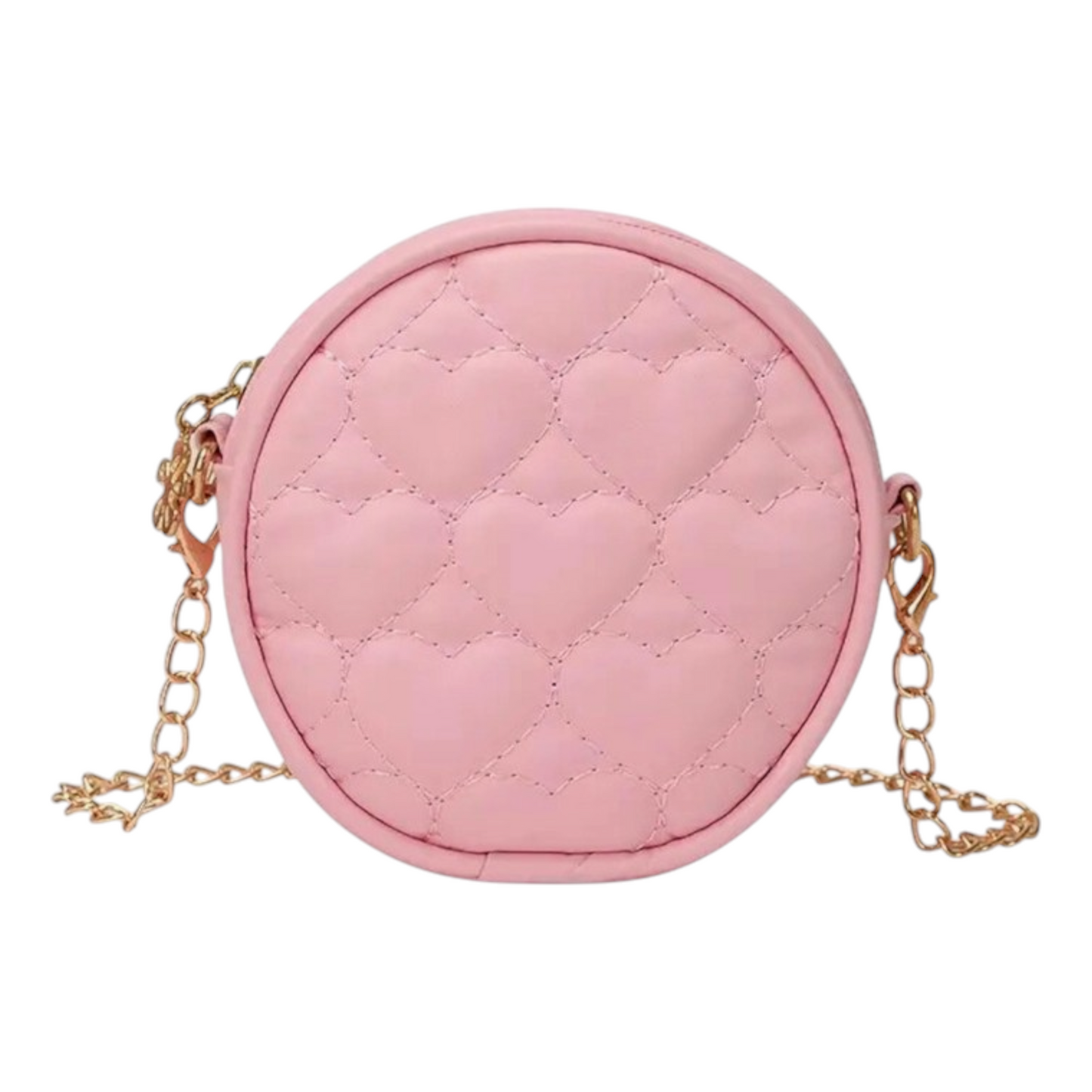 Mavi Bandz Happy Hearts Mini Purse Crossbody With Gold Chain