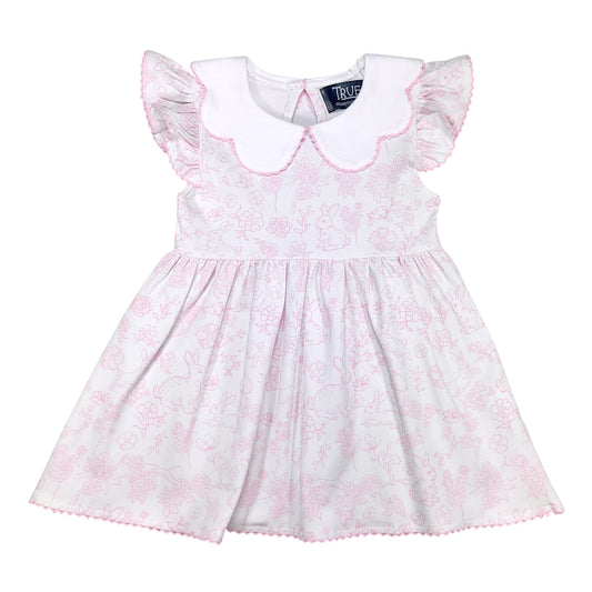 True Bunny Scallop Collar Dress