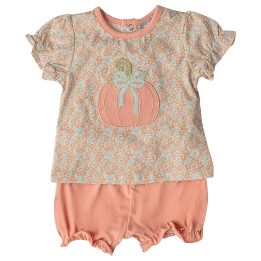 Three Sisters Pumpkin Applique Bloomer Set