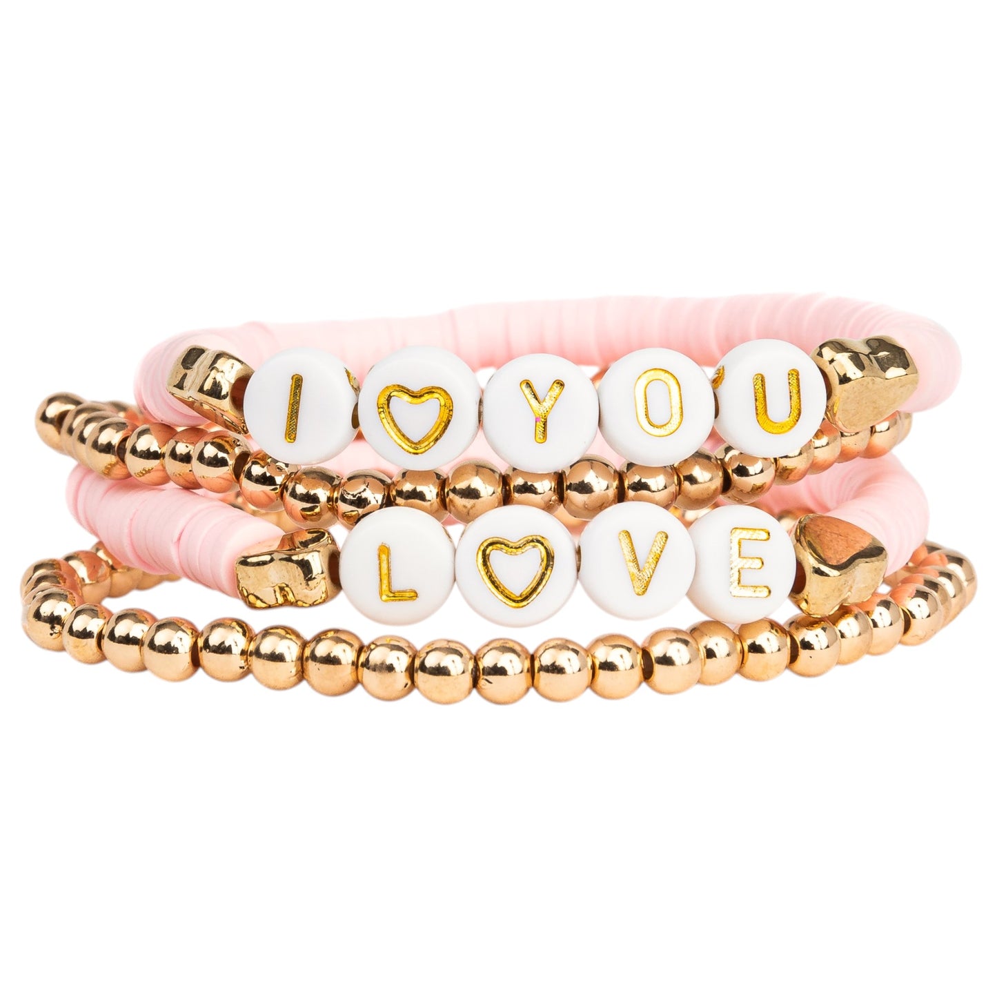 Great Pretenders Pink Love Bracelets