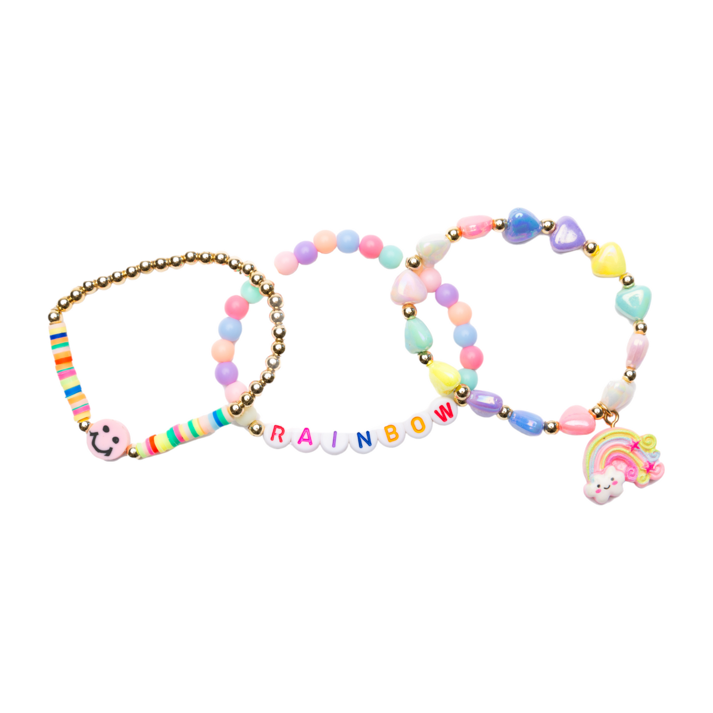 Great Pretenders Rainbow Smiles Bracelet Set