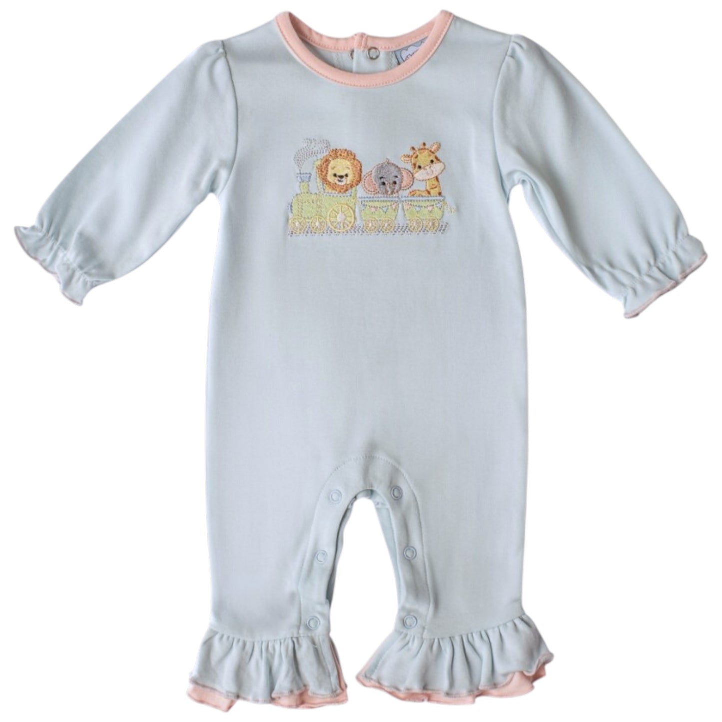 Three Sisters Zoo Train Romper