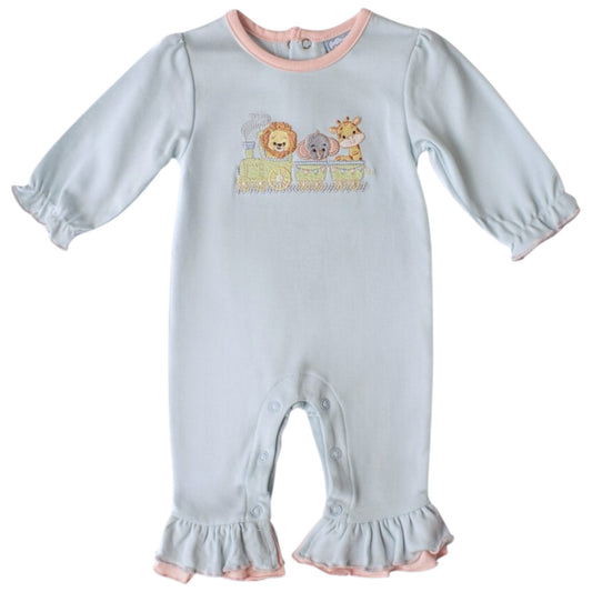 Three Sisters Zoo Train Romper