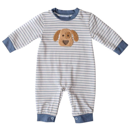 Three Sisters Puppy Applique Romper
