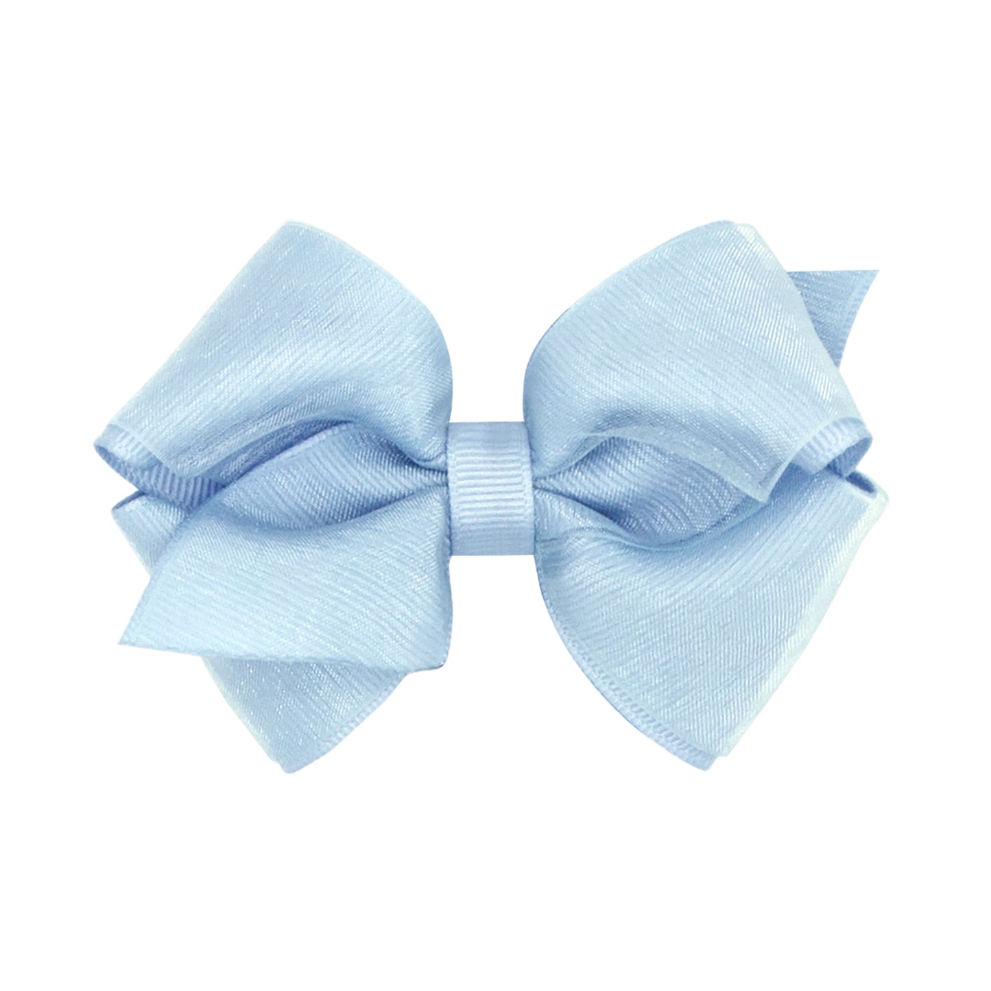 Wee Ones Extra Small Organza and Grosgrain Overlay Hair Bow