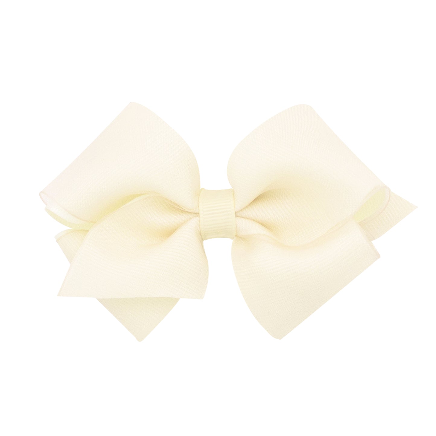 Wee Ones Extra Small Organza and Grosgrain Overlay Hair Bow