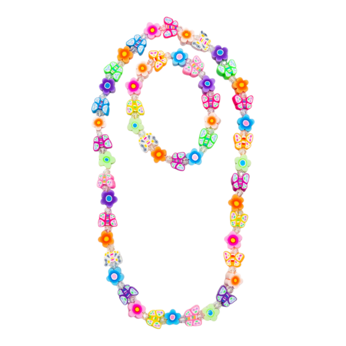 Great Pretenders Flutter Flowers Necklace & Bracelet Set