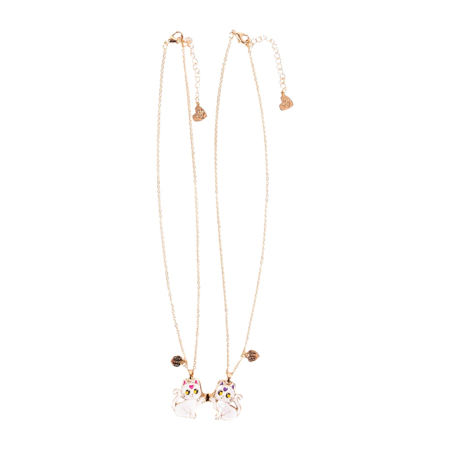Great Pretenders Smitten Kitten Tear & Share 2 Piece Necklaces Set