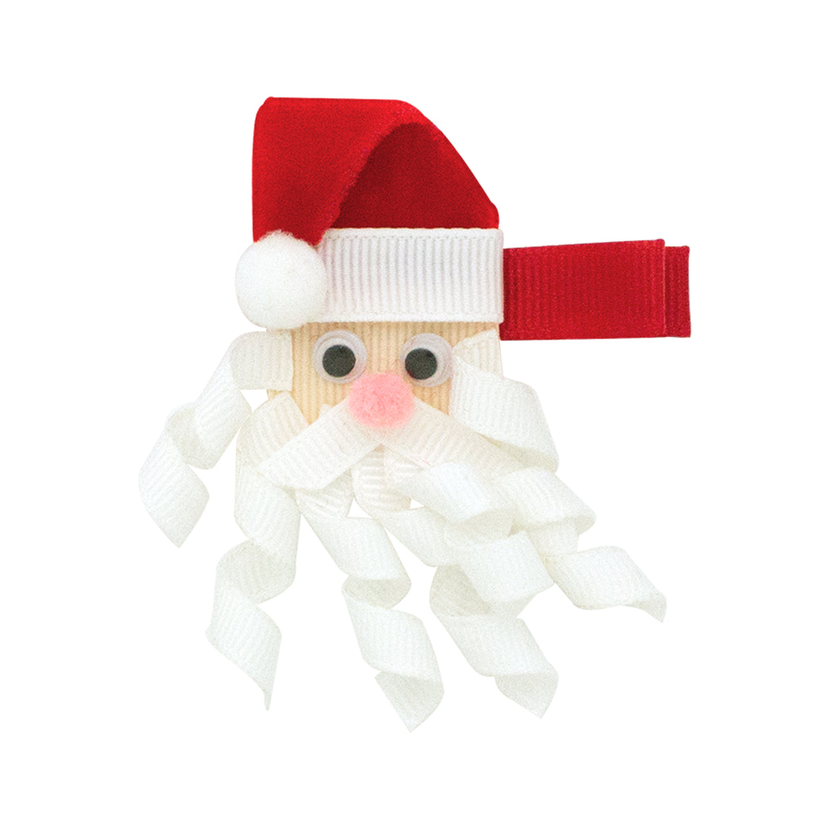 Wee Ones Large Santa Ribbon Art Clip
