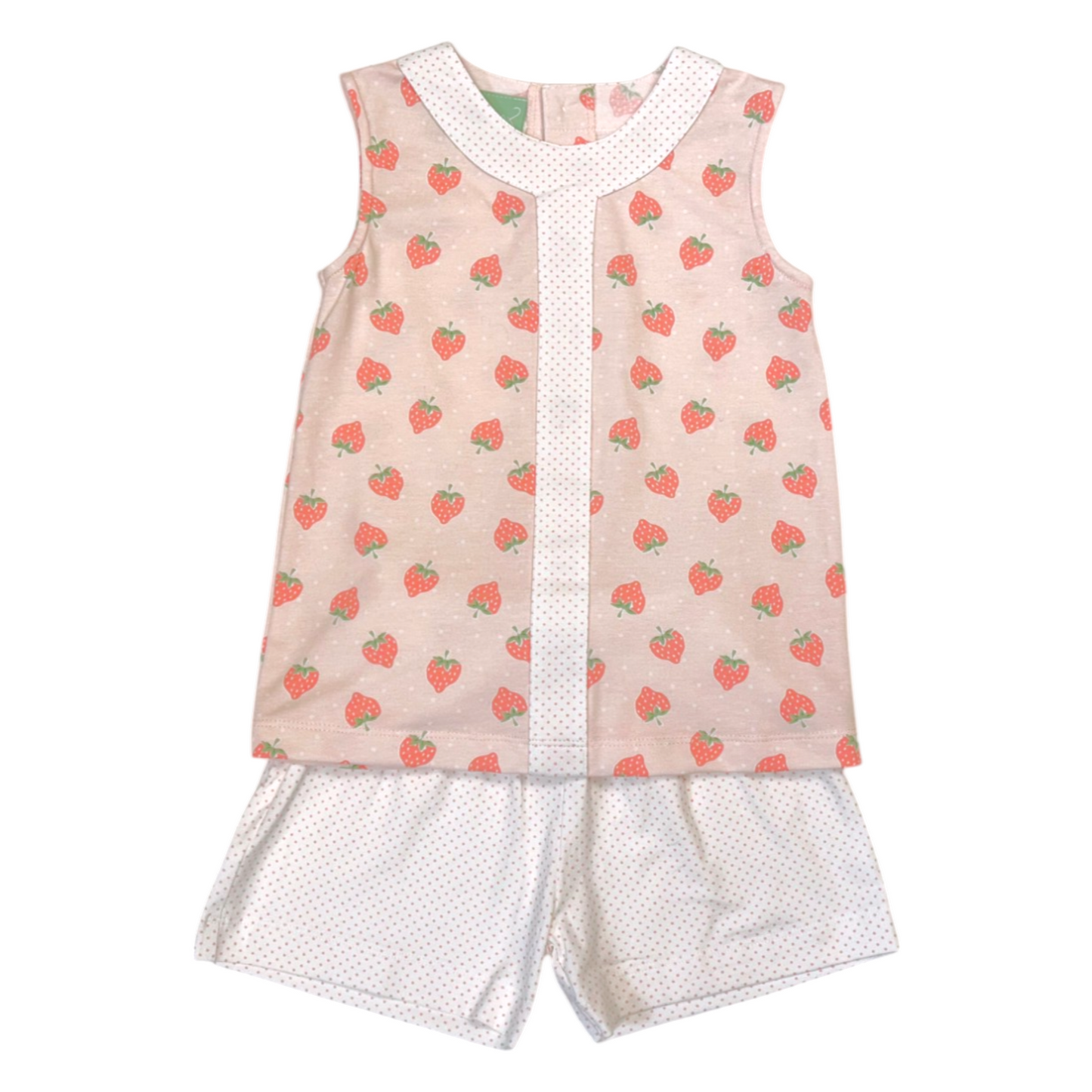 Sage & Lilly Strawberry Aline Short Set