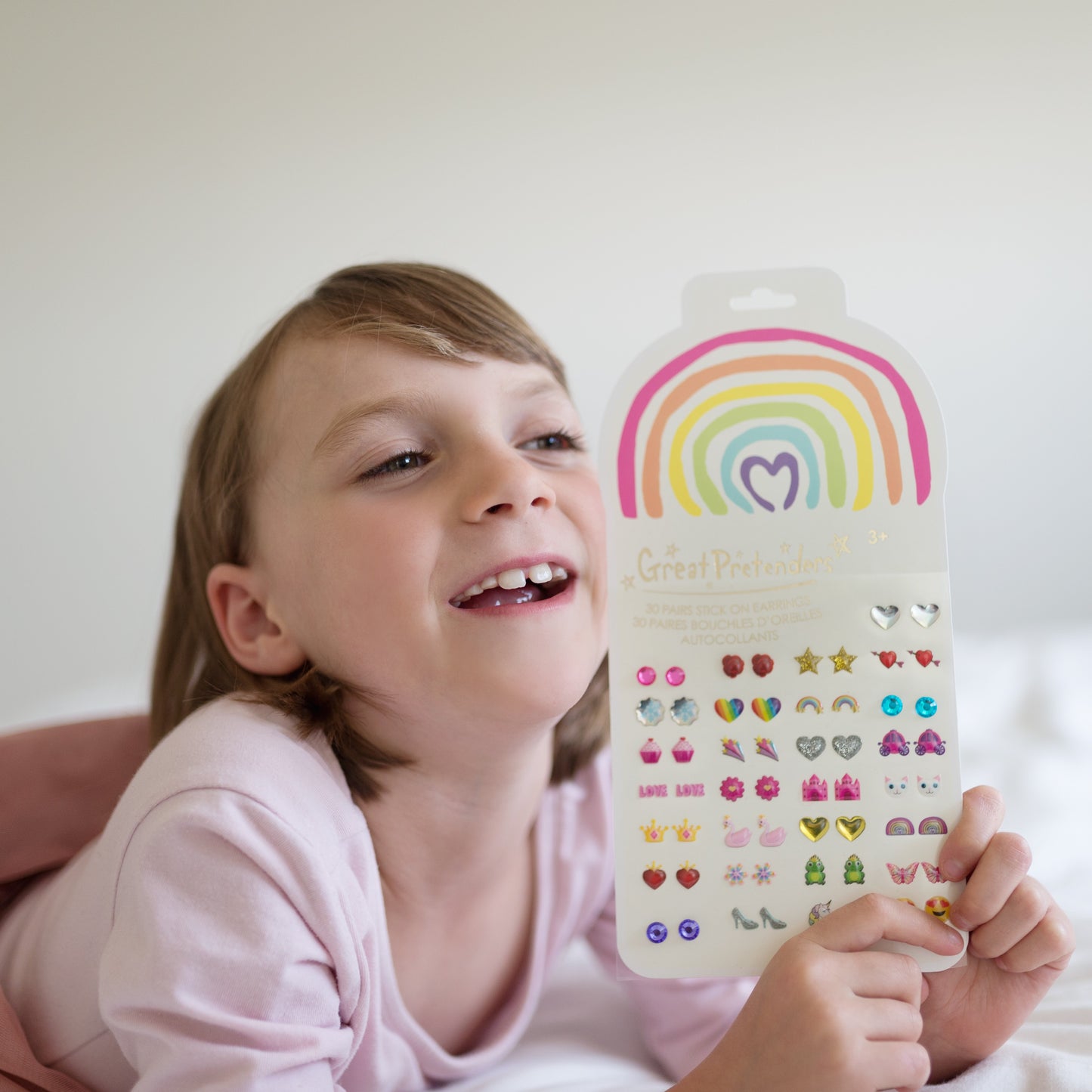 Great Pretenders Rainbow Love Sticker Earrings