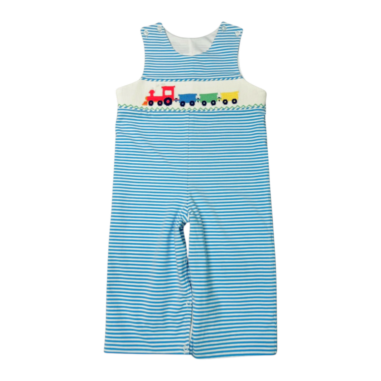 Whimsy Bay Smocked Choo Choo John John