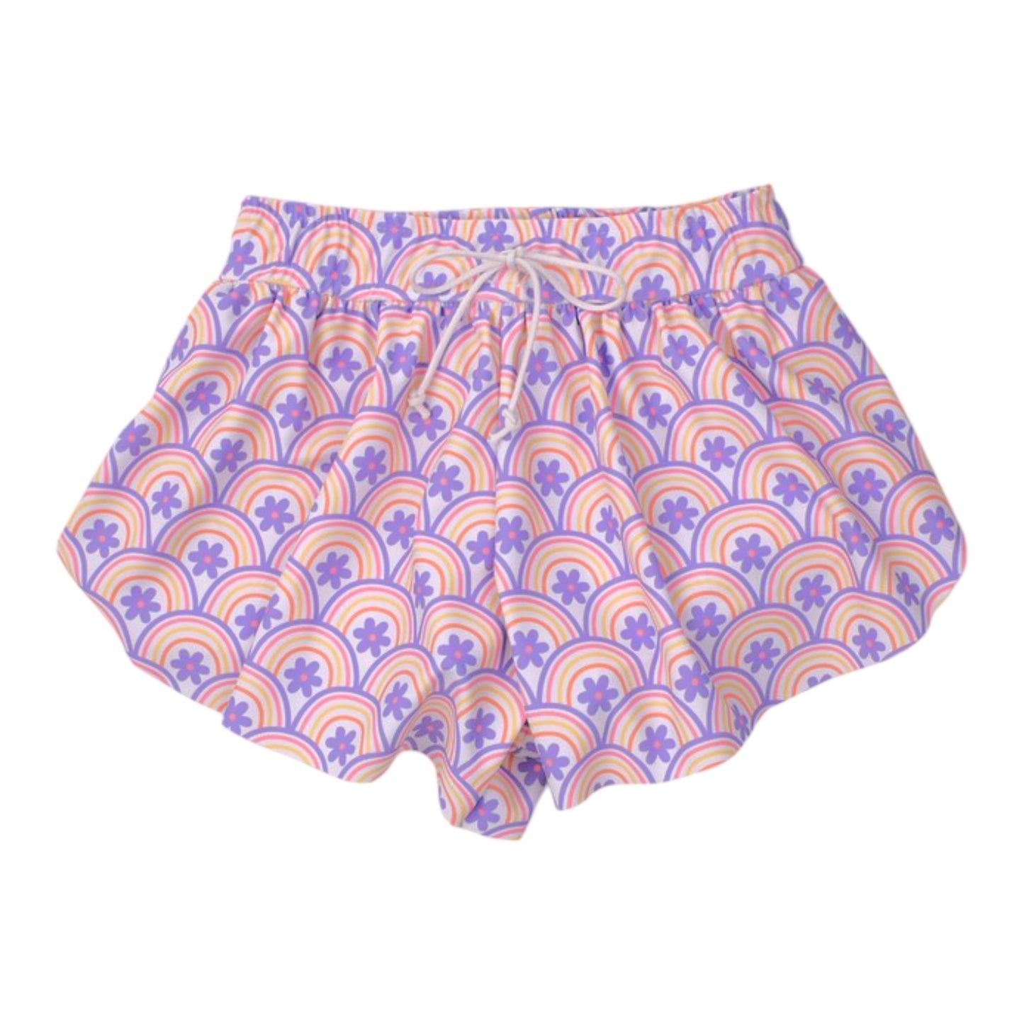 Funtasia Too Retro Rainbow Butterfly Shorts