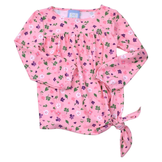 Funtasia Too Floral Side Tie Top