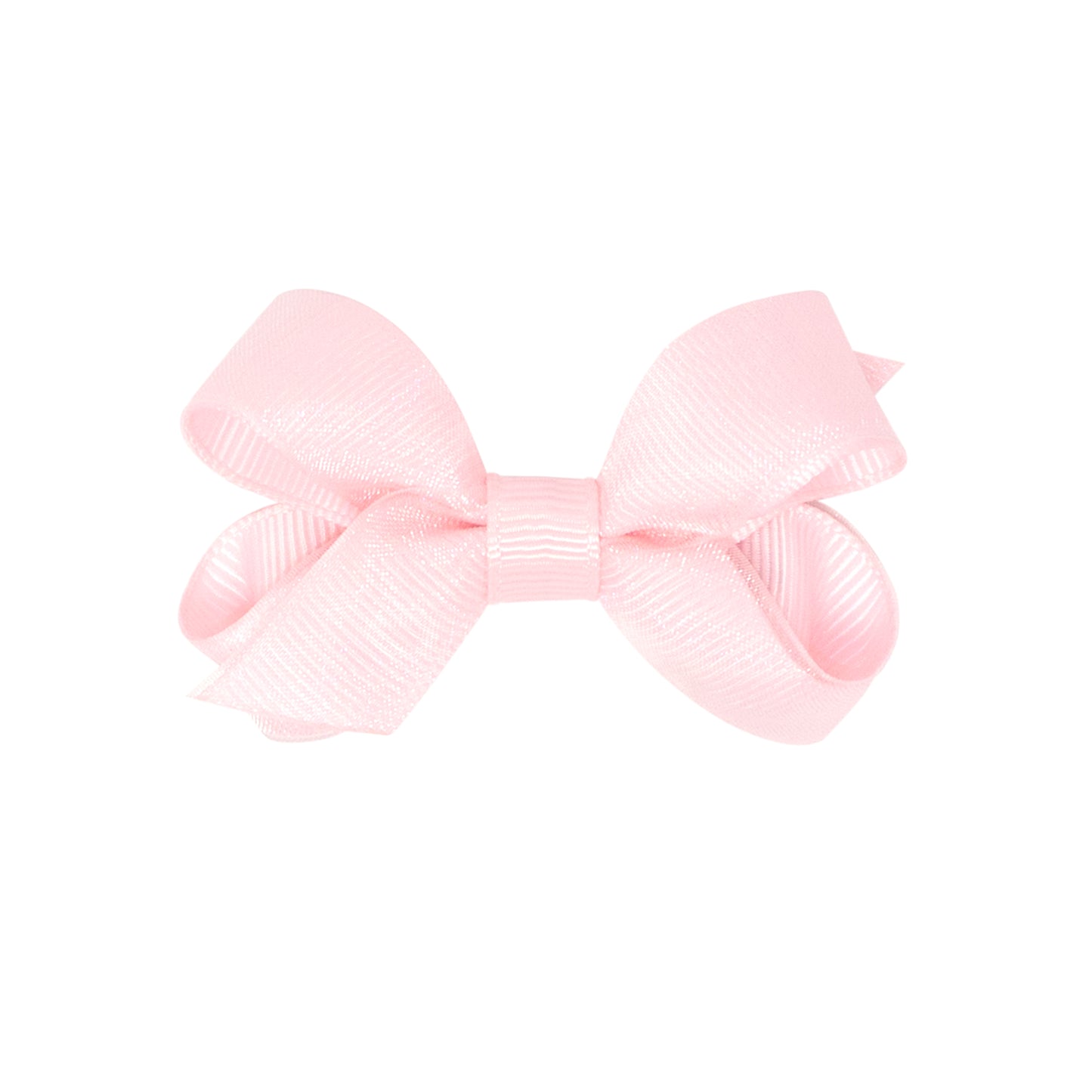 Wee Ones Tiny Organza and Grosgrain Overlay Hair Bow