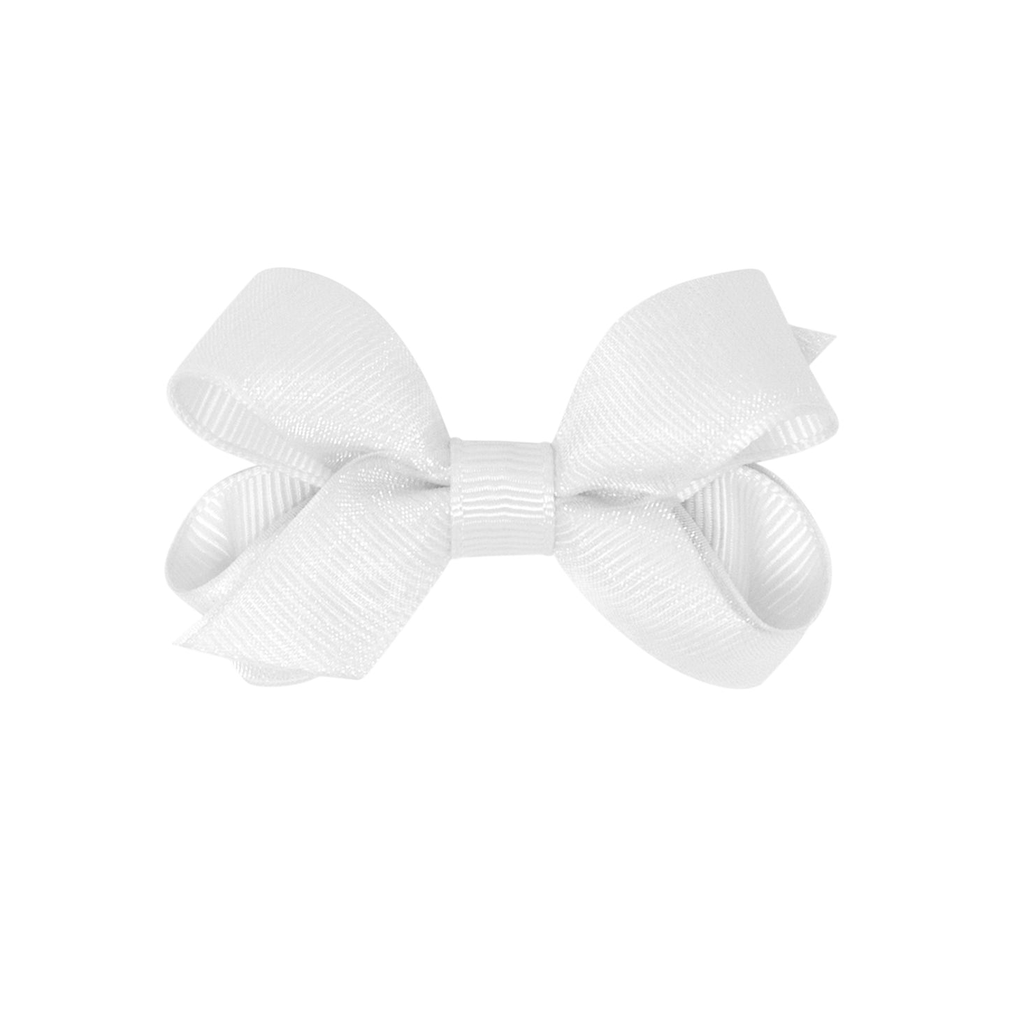 Wee Ones Tiny Organza and Grosgrain Overlay Hair Bow
