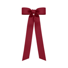 Load image into Gallery viewer, Wee Ones Mini Grosgrain Hair Bowtie with Knot Wrap and Streamer Tails