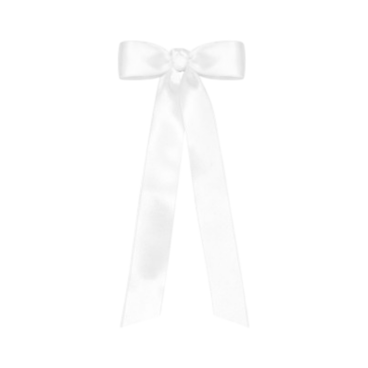 Wee Ones Mini French Satin Hair Bowtie with Knot Wrap and Streamer Tails