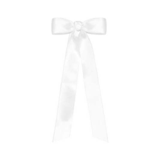 Wee Ones Mini French Satin Hair Bowtie with Streamer Tails