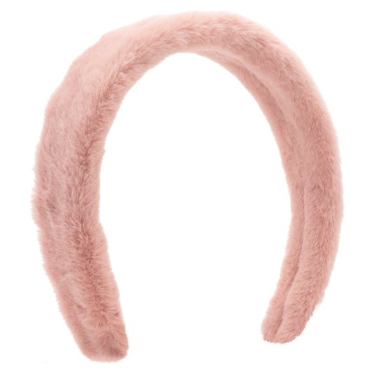 Wee Ones Solid Faux Fur Tapered Headband
