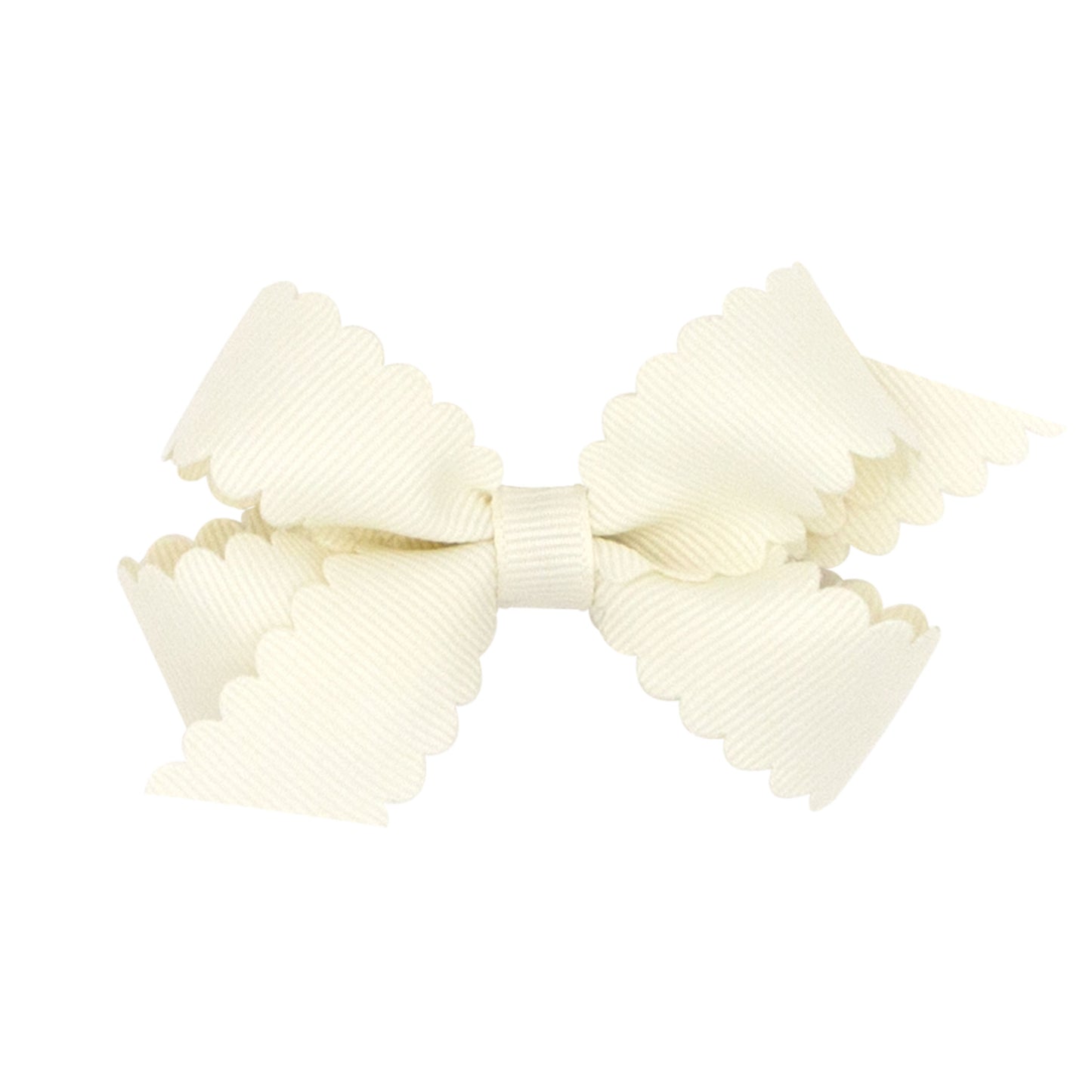 Wee Ones Mini Grosgrain Scalloped Edge Girls Hair Bow