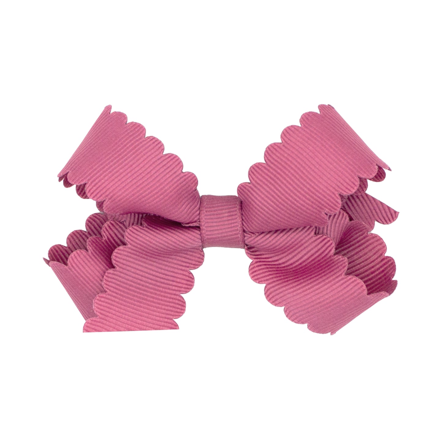 Wee Ones Mini Grosgrain Scalloped Edge Girls Hair Bow