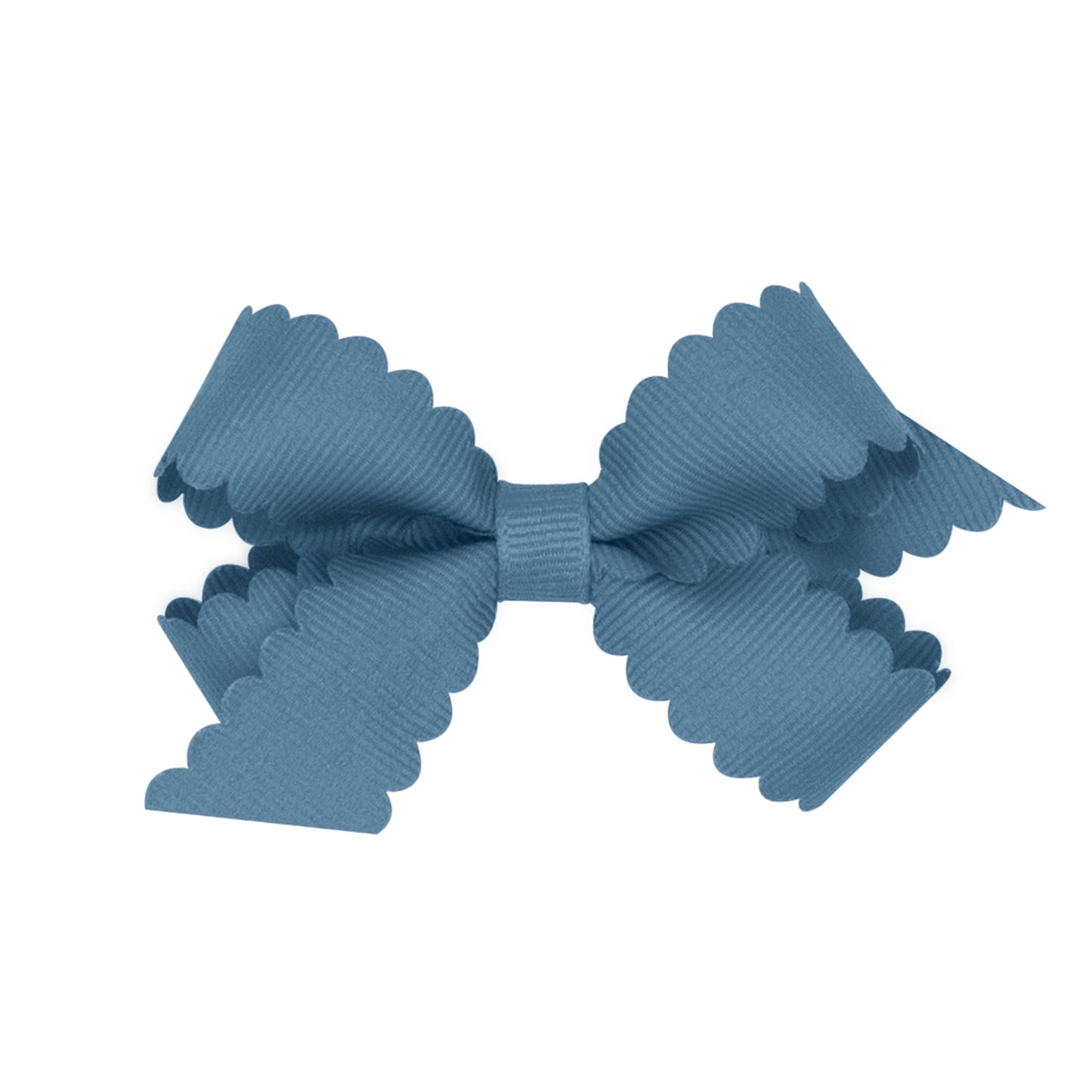 Wee Ones Mini Grosgrain Scalloped Edge Girls Hair Bow