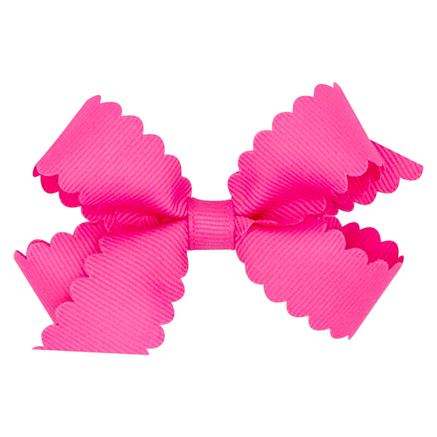 Wee Ones Mini Grosgrain Hair Bow with Scalloped Edge