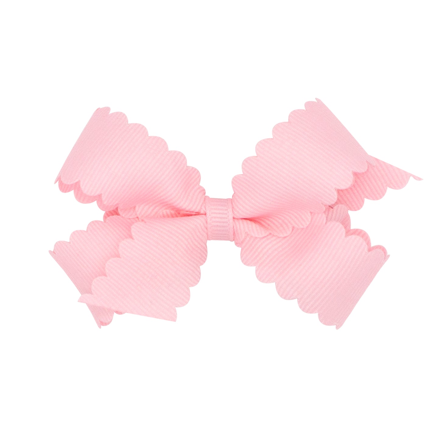 Wee Ones Mini Grosgrain Scalloped Edge Girls Hair Bow