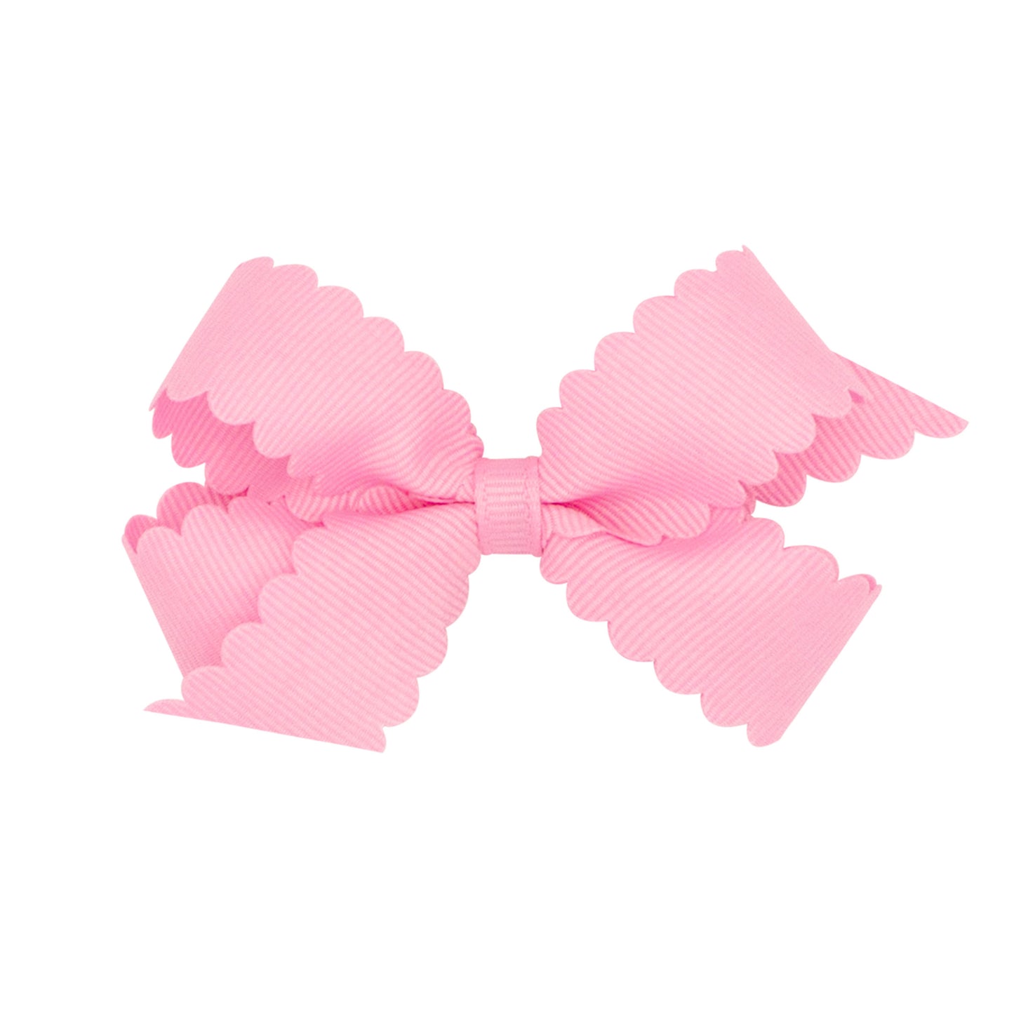 Wee Ones Mini Grosgrain Scalloped Edge Girls Hair Bow