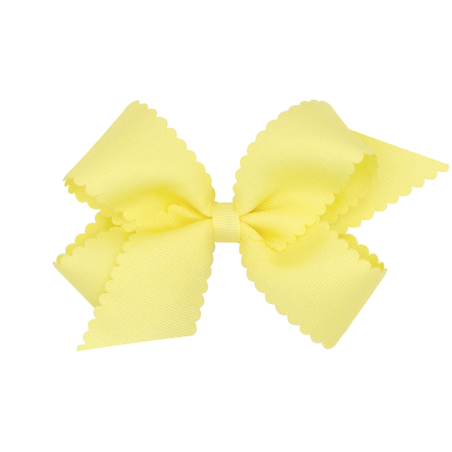 Wee Ones Medium Grosgrain Hair Bow with Scalloped Edge