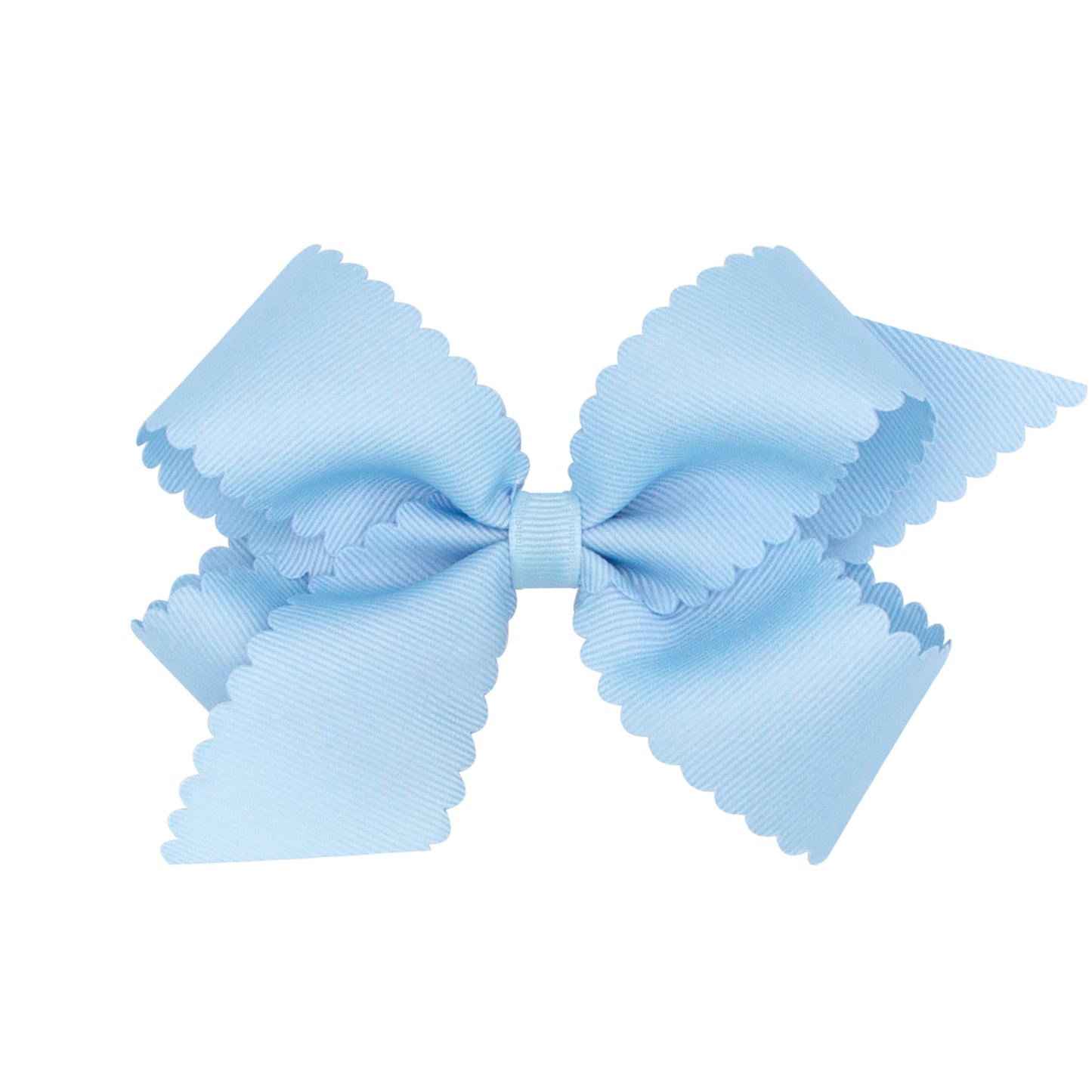 Wee Ones Medium Grosgrain Scalloped Edge Girls Hair Bow