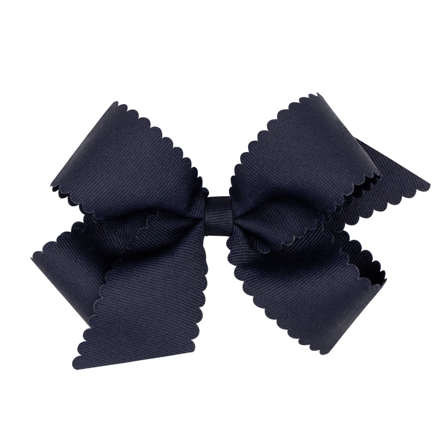 Wee Ones Medium Grosgrain Scalloped Edge Girls Hair Bow