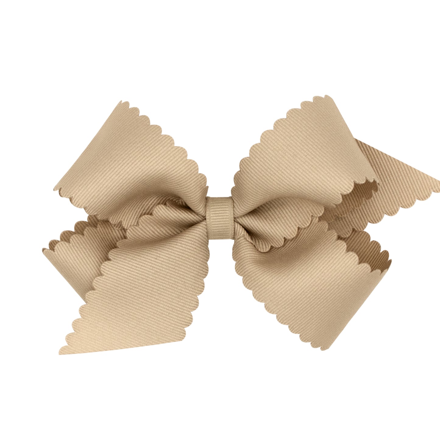 Wee Ones Medium Grosgrain Scalloped Edge Girls Hair Bow