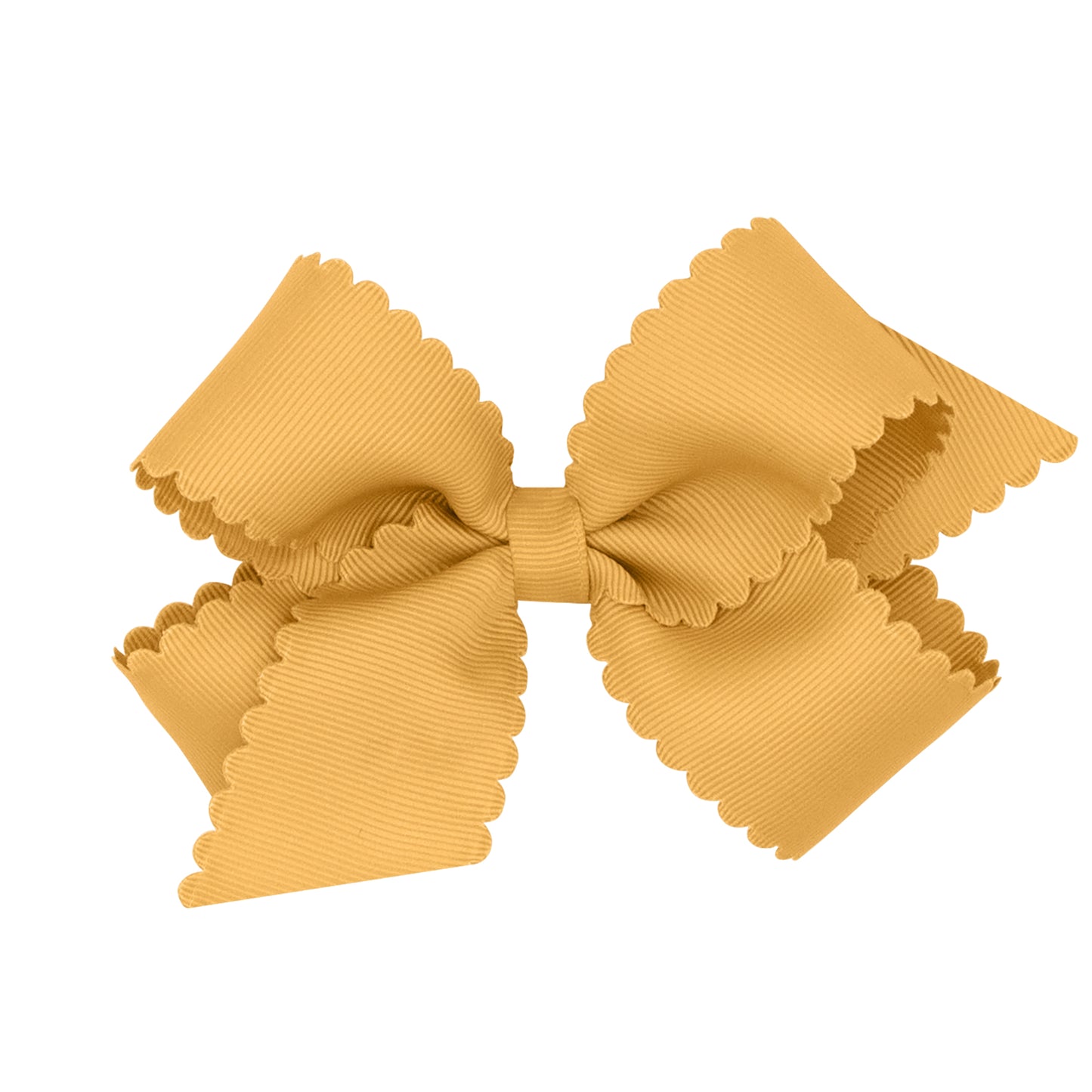 Wee Ones Medium Grosgrain Scalloped Edge Girls Hair Bow