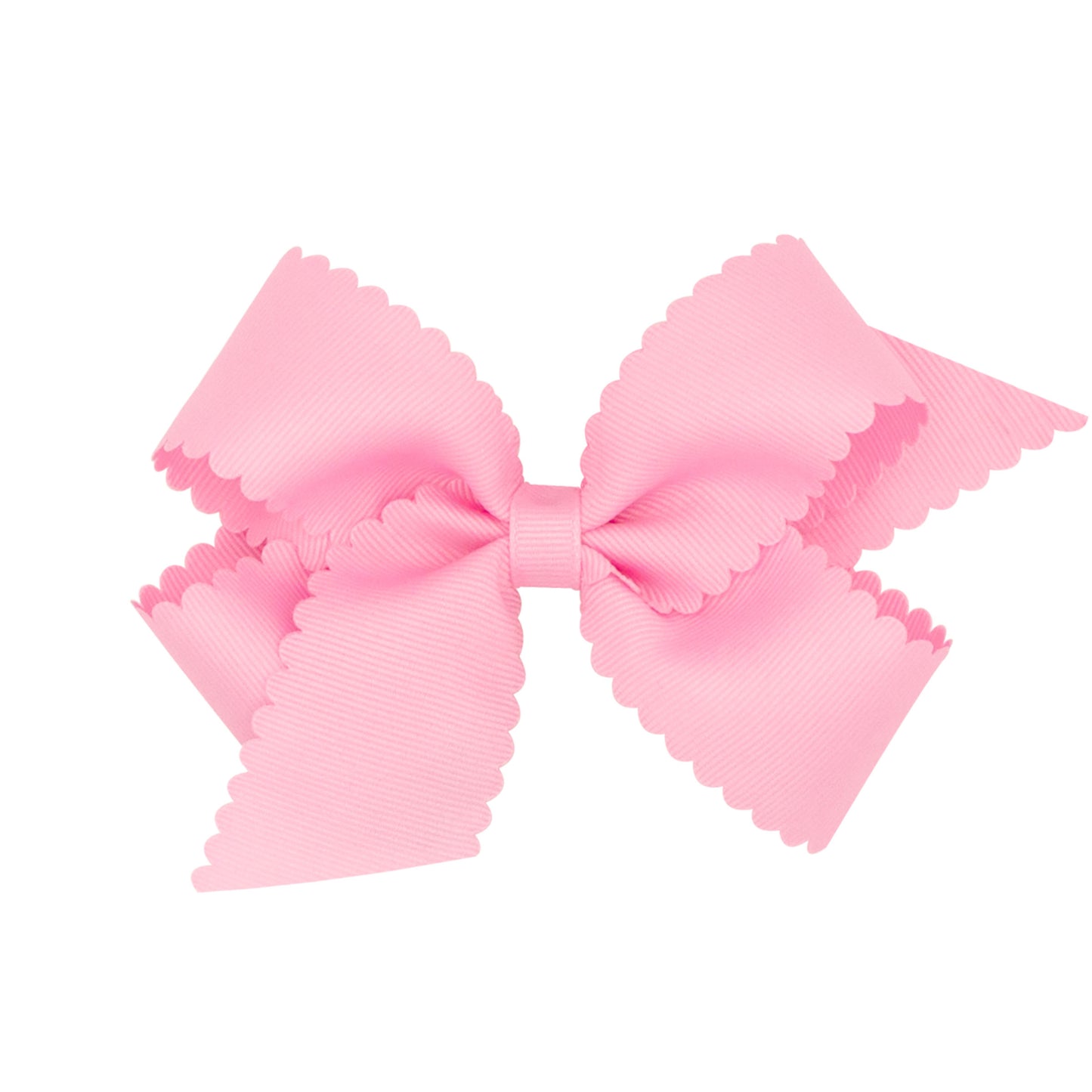 Wee Ones Medium Grosgrain Scalloped Edge Girls Hair Bow