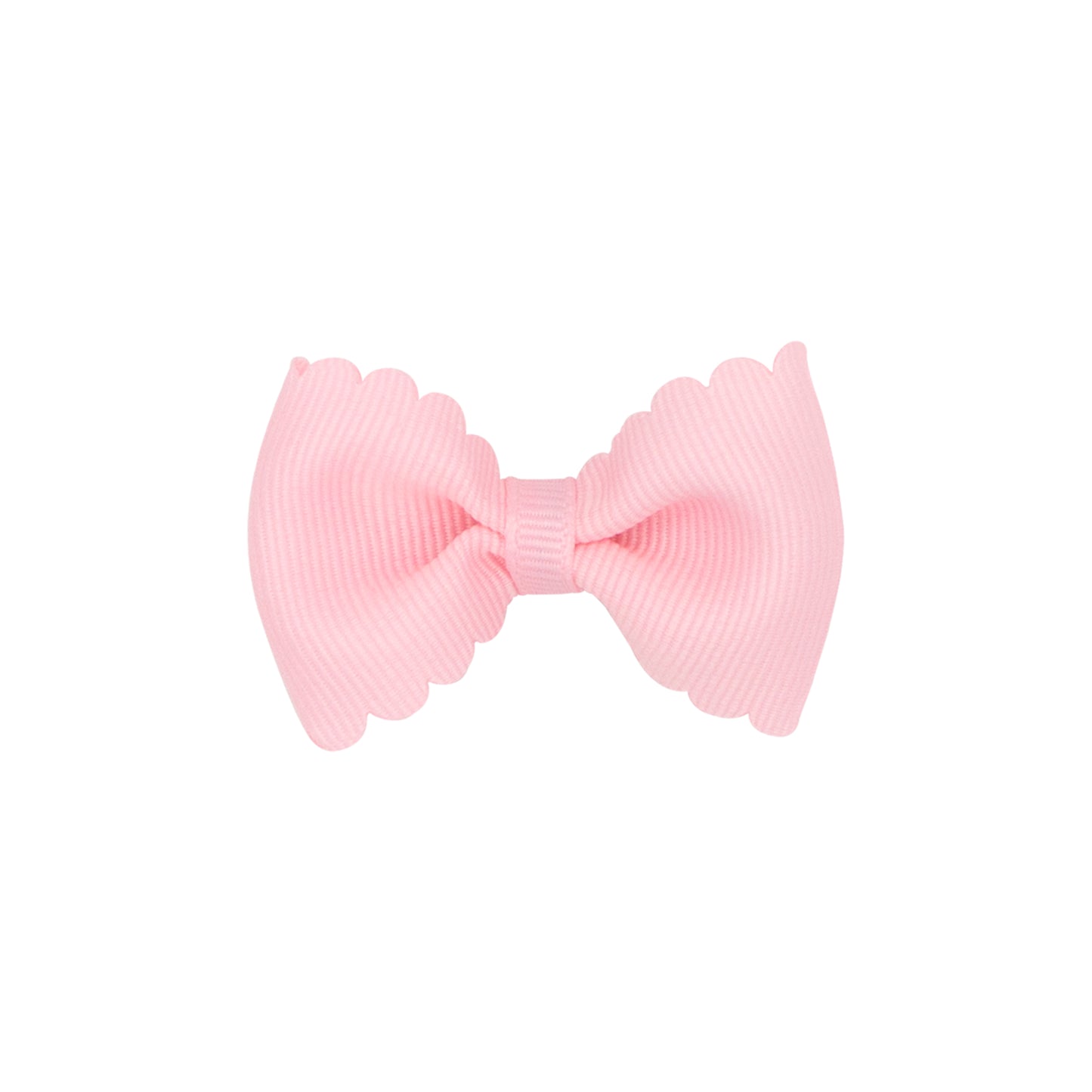 Wee Ones Tiny Grosgrain Bowtie with Scalloped Edge