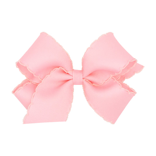 Wee Ones Medium Monotone Moonstitch Grosgrain Girls Hair Bow