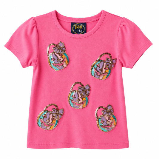 Emma Jean Jack-O-Lantern Sparkle T-Shirt