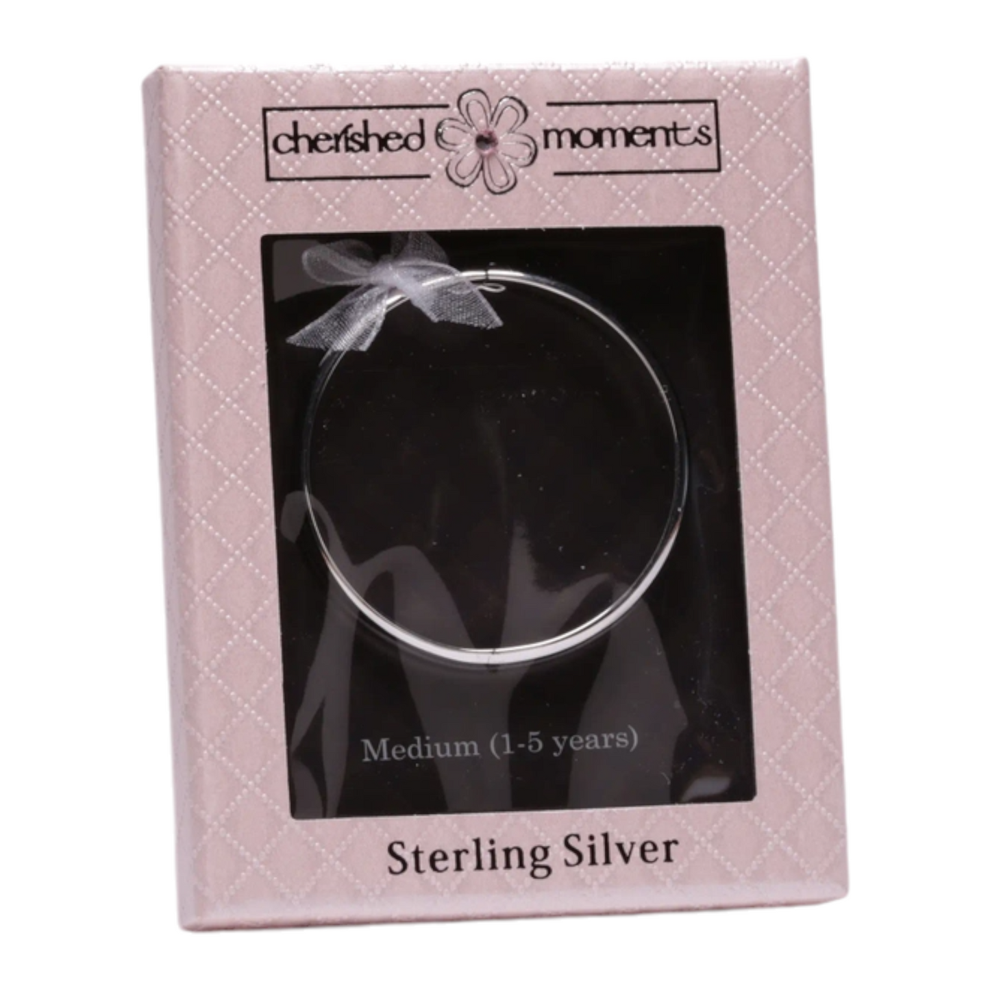 Cherished Moments Classic Silver Bangle Small Bracelet