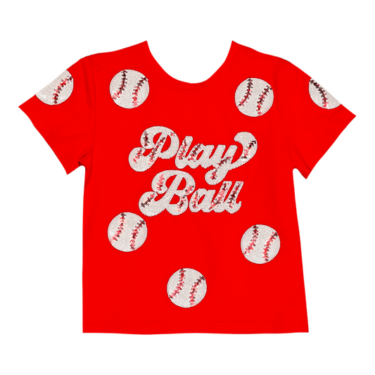 Belle Cher Play Ball Sequin Shirt