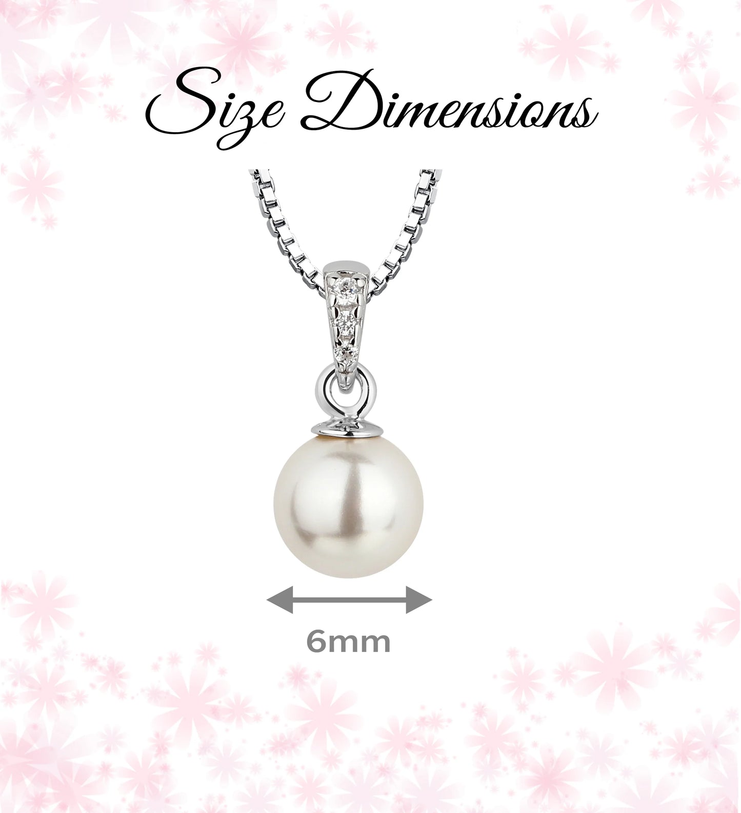 Cherished Moments Sterling Silver White Pearl 14" Necklace